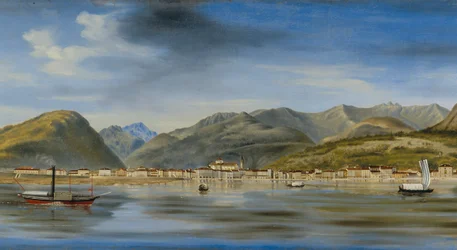 湖からのイントラの眺め、1833-90年